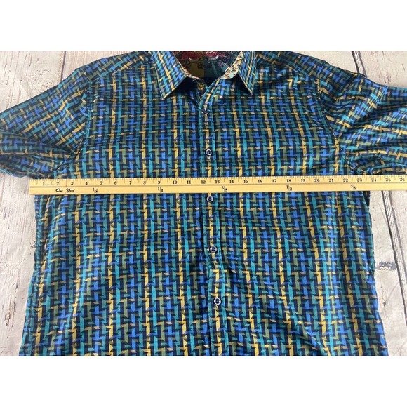 ROBERT GRAHAM Long Sleeve Shirt, Multi Embroidered, Multi-Color, Size X-Large - Picture 6 of 12